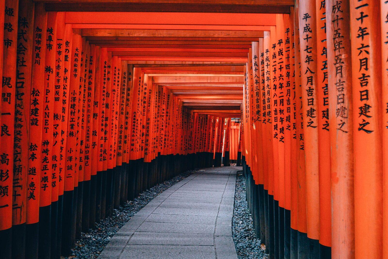 Japanese temple gates